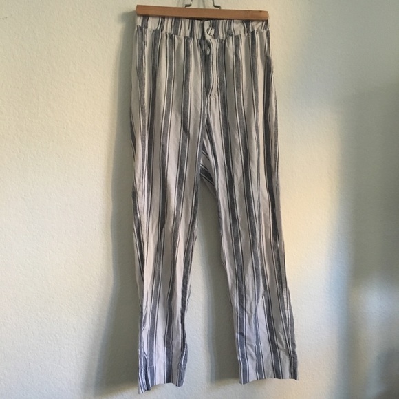 White gray stripe Tilden pants - Picture 2 of 4